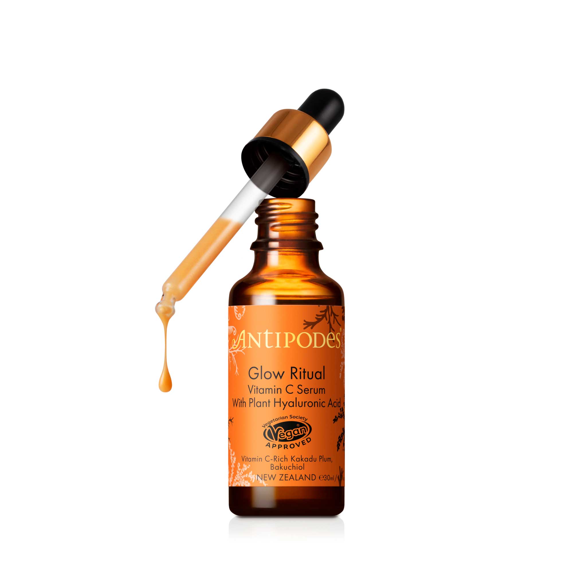 Antipodes Rozjasňující pleťové sérum Glow Ritual (Vitamin C Serum with Plant Hyaluronic Acid) 30 ml