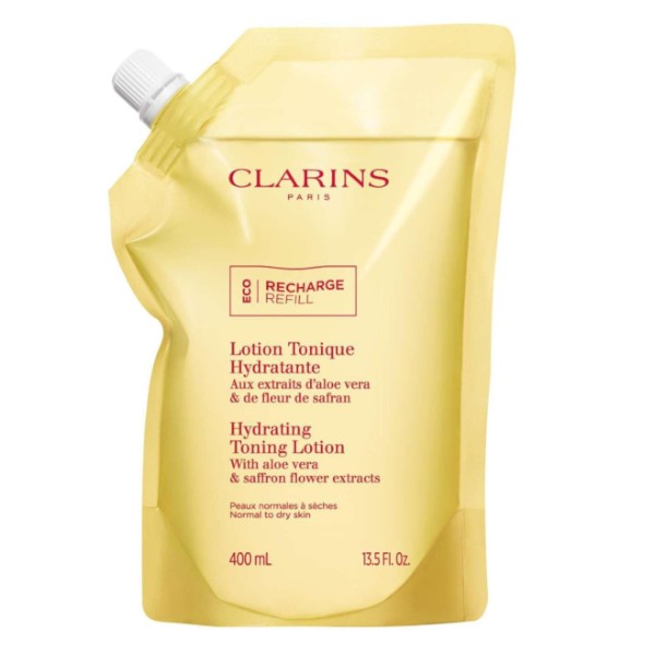 Clarins Hydratační tonizační voda pro normální až suchou pleť (Hydrating Toning Lotion) 400 ml - náhradní náplň