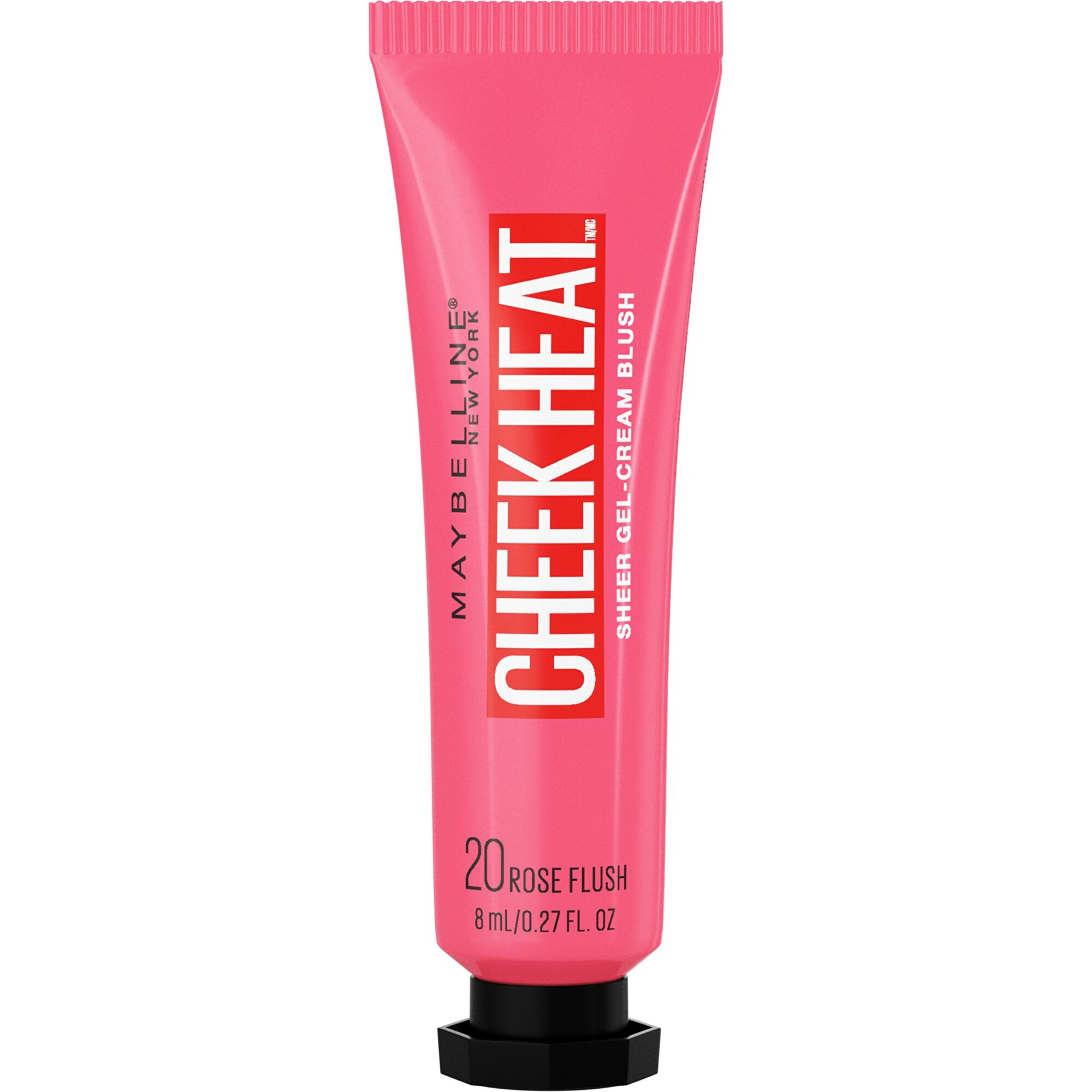 Maybelline Gelově-krémová tvářenka Cheek Heat (Sheer Gel-Cream Blush) 8 ml 20 Rose Flash
