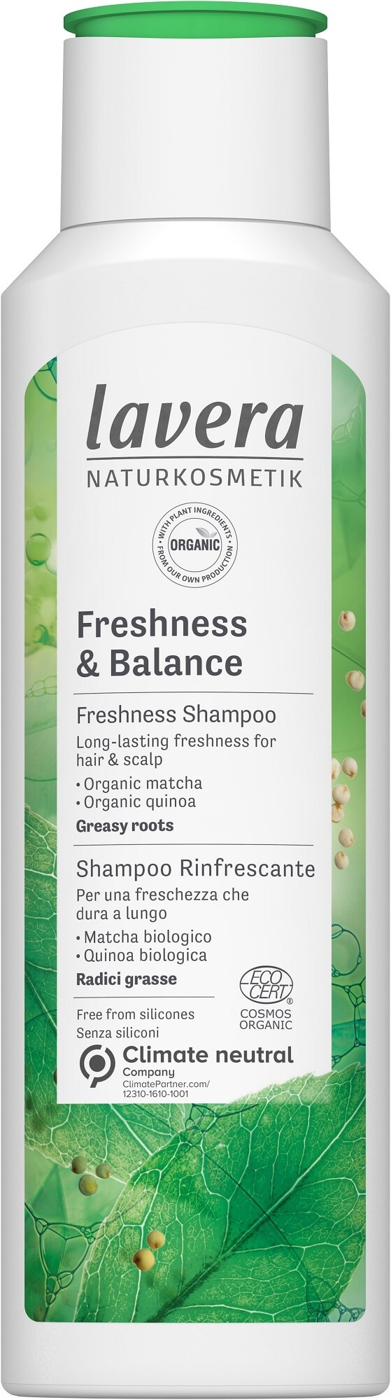 Lavera Šampon pro normální a mastné vlasy Freshness & Balance 250 ml