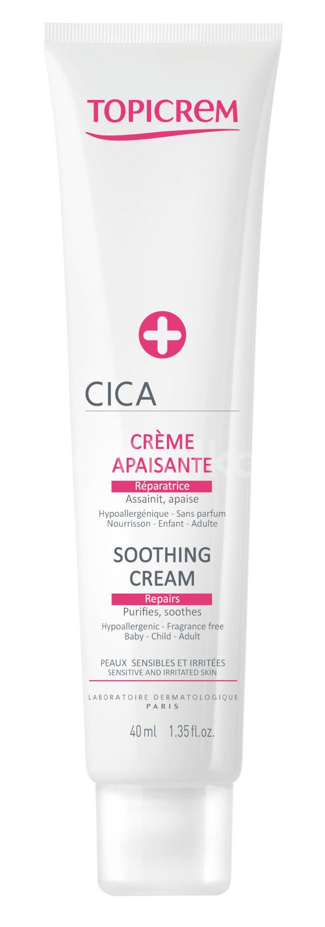 Topicrem Obnovující krém pro podrážděnou pleť CICA (Soothing Cream) 40 ml