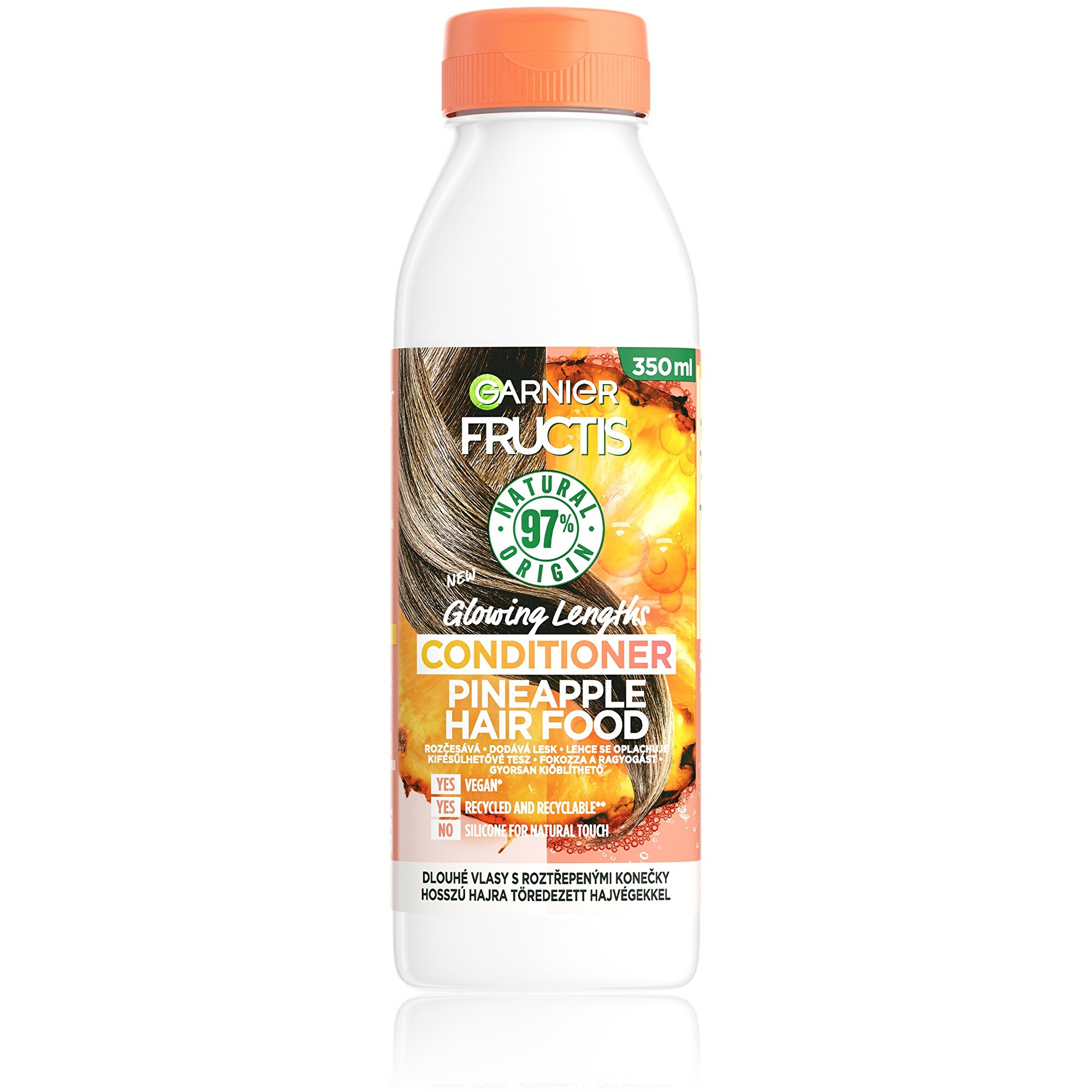 Garnier Rozjasňující kondicionér pro dlouhé vlasy Pineapple Hair Food (Conditioner) 350 ml