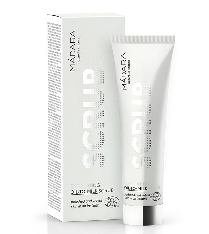 MÁDARA Hydrofilní pleťový peeling Exfoliating Oil-To-Milk Scrub 60 ml