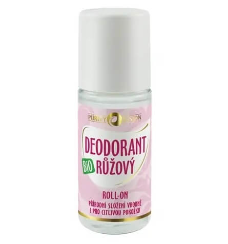 Purity Vision Bio Růžový deodorant roll-on 50 ml