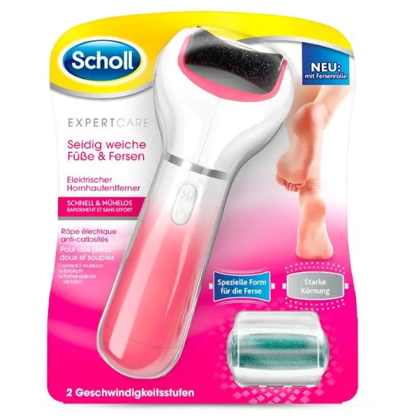 Scholl Elektrický pilník Velvet Smooth a extra drsná hlavice