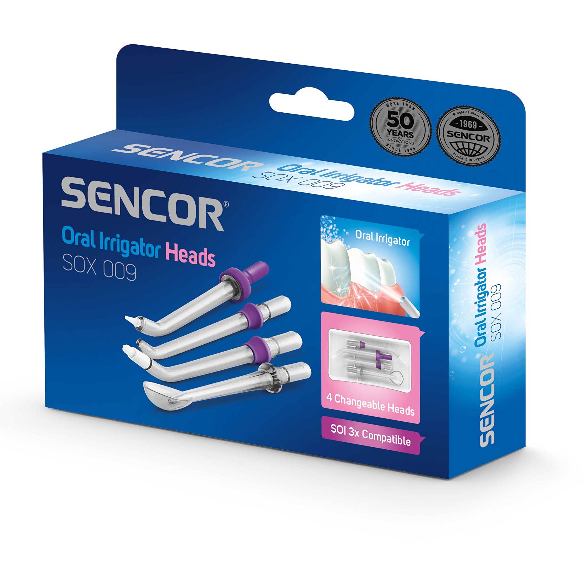 Sencor Náhradní nástavce pro ústní sprchu SOI 33x SOX 009