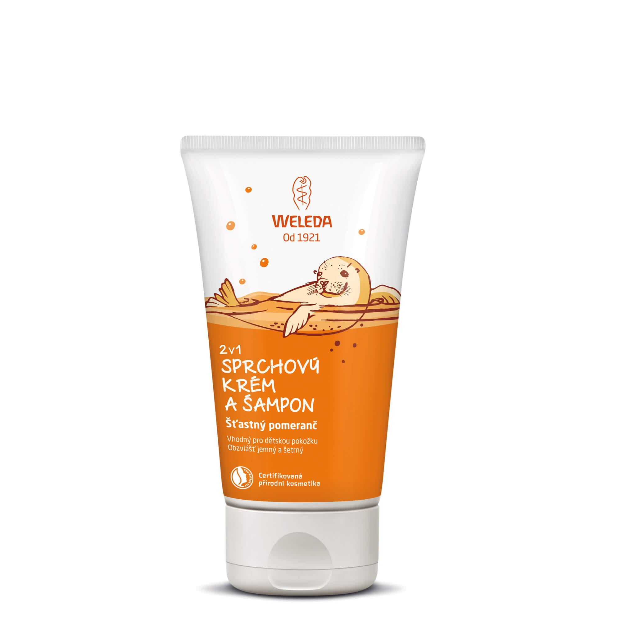 Weleda Sprchový krém a šampon 2 v 1 Šťastný pomeranč 150 ml
