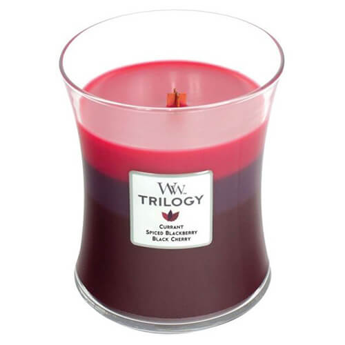 WoodWick Vonná svíčka váza Trilogy Sun-Ripened Berries 275 g