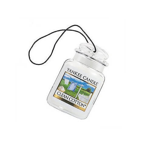 Yankee Candle Luxusní visačka do auta Clean Cotton 1ks