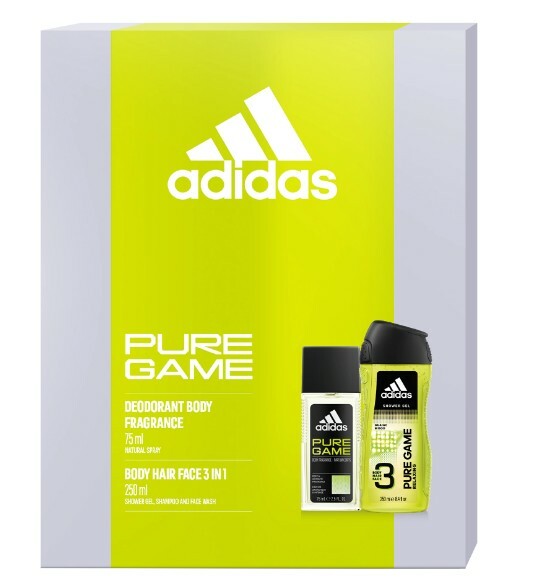 Adidas Pure Game - deodorant s rozprašovačem 75 ml + sprchový gel 250 ml