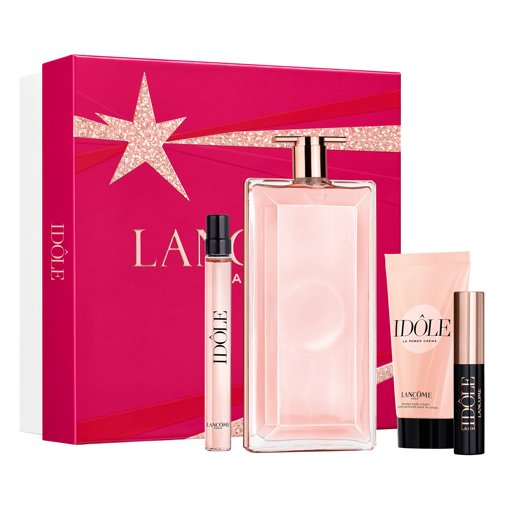 Lancôme Idôle - EDP 100 ml + EDP 10 ml + tělové mléko 50 ml + řasenka černá 2,5 ml