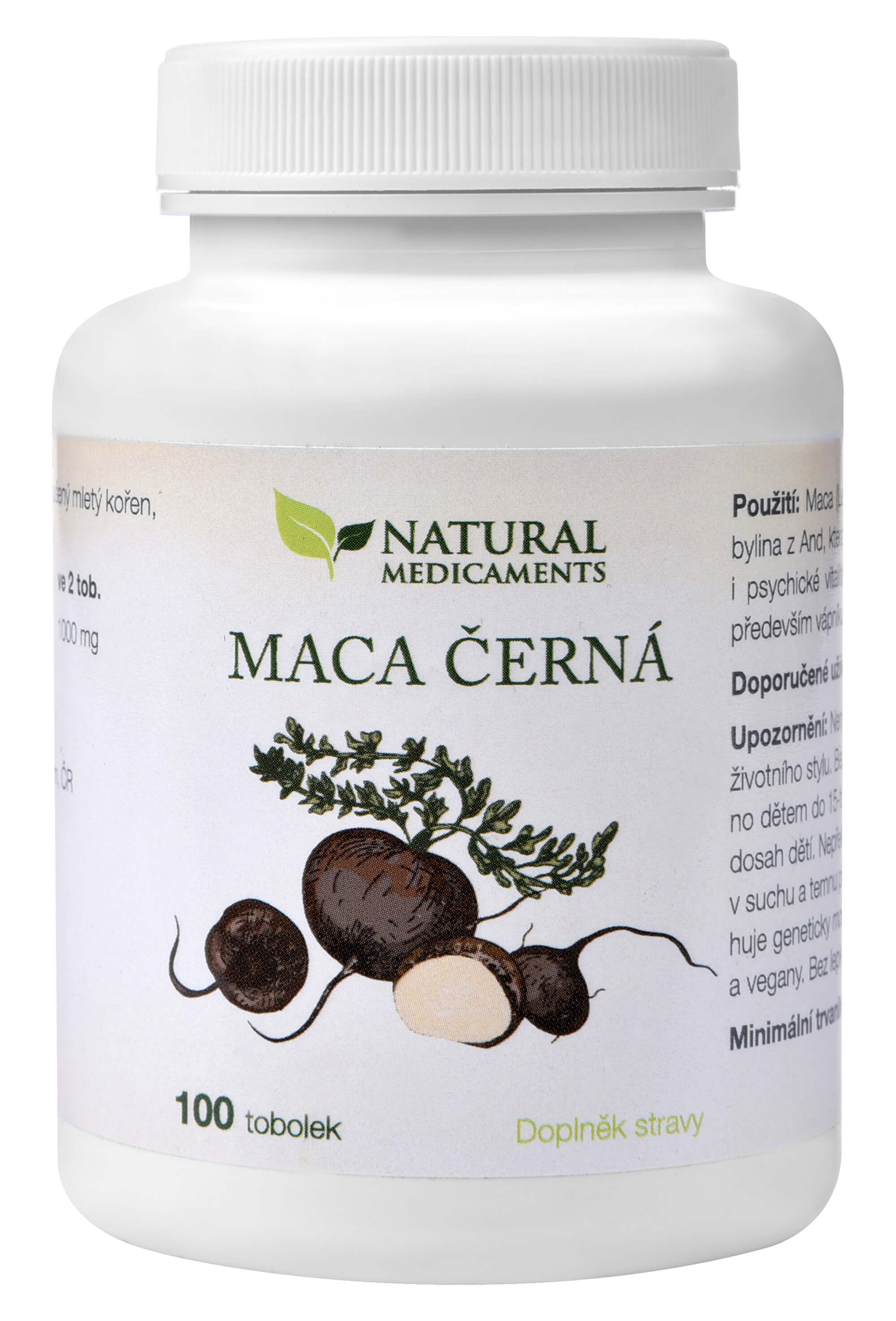 Natural Medicaments Maca černá 100 tob.