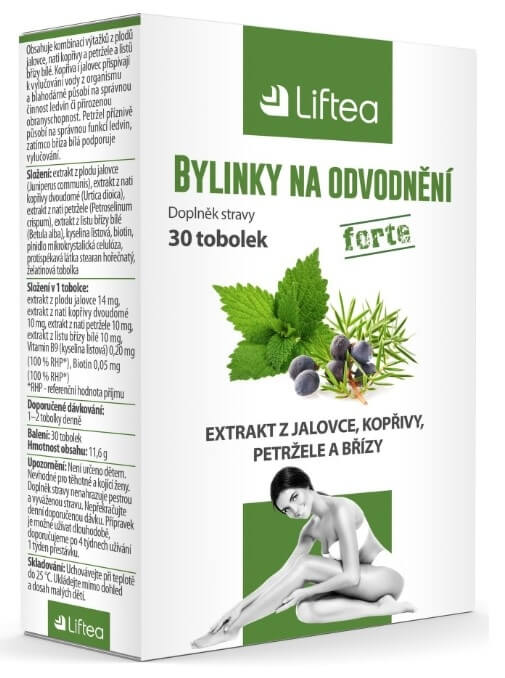 Liftea Bylinky na odvodnění forte 30 tobolek